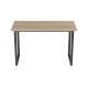 Стол письменный Кнап 2 Ferrum-decor 75x100x70 Черный металл ДСП Дуб Сонома 16 мм (FRD-106413) - фото 6