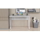 Стол письменный Коди Ferrum-decor 75x100x60 Белый металл ДСП Бетон 32 мм (FRD-106583) - фото 6