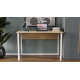 Письменный стол Ferrum-decor Курт 75x120x60 белый ДСП Дуб Сонома 16мм (FRD-102207) - фото 2