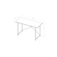 Стіл письмовий Line Лайт Ferrum-decor 75x120x50 Чорний метал ДСП Дуб Сонома 16 мм (FRD-104853) - фото 9
