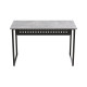 Стол письменный Майк Ferrum-decor 75x120x60 Черный металл ДСП Бетон 16 мм (FRD-106513) - фото 4