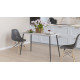 Стіл кухонний Марсель 40 Ferrum-decor 75x120x60 Чорний метал ДСП Бетон 16 мм (FRD-106753) - фото 4