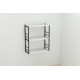 Книжная полка универсальная Ferrum-decor Стим 2 74x63x26 черный ДСП Белое 16мм (FRD-104103) - фото 4