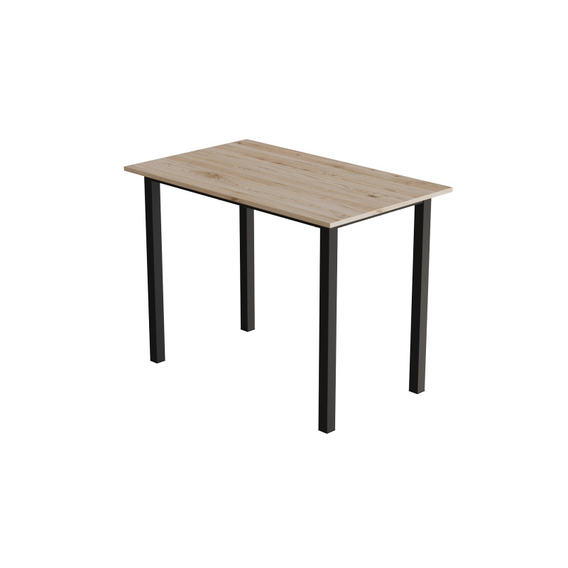 Стіл універсальний Knap Ferrum-decor 75x100x70 Чорний метал ДСП Дуб Сан-Марино 16 мм (FRD-106363)