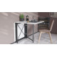 Стіл-книга трансформер Оріон 2 Ferrum-decor 750x1520x730 Чорний метал ДСП Біле 16 мм (FRD-104583) - фото 6
