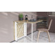 Стіл-книга трансформер Оріон 2 Ferrum-decor 750x1520x730 Білий метал ДСП Дуб Сонома 16 мм (FRD-104593) - фото 3