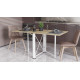 Стіл-книга трансформер Оріон 2 Ferrum-decor 750x1520x730 Білий метал ДСП Дуб Сонома 16 мм (FRD-104593) - фото 6