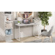 Стол письменный Скай Ferrum-decor 75x100x70 Белый металл ДСП Бетон 32 мм (FRD-106673) - фото 2