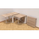 Стіл-книга трансформер Оріон 2 Ferrum-decor 750x1520x730 Білий метал ДСП Дуб Сонома 16 мм (FRD-104593) - фото 7