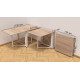 Стіл-книга трансформер Оріон 2 Ferrum-decor 750x1520x730 Білий метал ДСП Дуб Сонома 16 мм (FRD-104593) - фото 5
