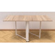Стіл-книга трансформер Оріон 2 Ferrum-decor 750x1520x730 Білий метал ДСП Дуб Сонома 16 мм (FRD-104593) - фото 4