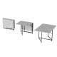 Стіл трансформер книжка Вуді Ferrum-decor 75x130x90 Чорний метал ДСП Бетон 16 мм (FRD-106743) - фото 13
