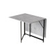 Стіл трансформер книжка Вуді Ferrum-decor 75x130x90 Чорний метал ДСП Бетон 16 мм (FRD-106743) - фото 9