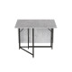 Стіл трансформер книжка Вуді Ferrum-decor 75x130x90 Чорний метал ДСП Бетон 16 мм (FRD-106743) - фото 8