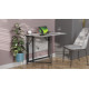 Стіл трансформер книжка Вуді Ferrum-decor 75x130x90 Чорний метал ДСП Бетон 16 мм (FRD-106743) - фото 4
