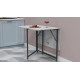 Стіл трансформер книжка Вуді Ferrum-decor 75x130x90 Чорний метал ДСП Бетон 16 мм (FRD-106743) - фото 2