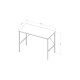 Стол письменный Line Тайм Ferrum-decor 75x100x50 Черный металл ДСП Белое 16 мм (FRD-104864) - фото 6