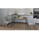 Стіл кухонний розкладний Данді на конусних ногах Ferrum-decor 75x120(160)x70 Чорний метал ДСП Дуб Артизан 16 мм (FRD-106784) - фото 6