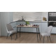 Стіл кухонний розкладний Данді на конусних ногах Ferrum-decor 75x120(160)x60 Чорний метал ДСП Дуб Сан-Марино 16 мм (FRD-106774) - фото 2