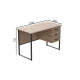 Компьютерный стол Ferrum-decor Гарри 75x140x60 черный ДСП Дуб Сан-Марино 16мм (FRD-103544) - фото 4