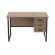Компьютерный стол Ferrum-decor Гарри 75x140x60 черный ДСП Дуб Сан-Марино 16мм (FRD-103544) - фото 3