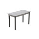 Стіл кухонний Ferrum-decor Маріо 75x120x60 Чорний ДСП Бетон 16мм (FRD-105584) - фото 3