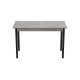 Стіл кухонний Ferrum-decor Маріо 75x120x60 Чорний ДСП Бетон 16мм (FRD-105584) - фото 4