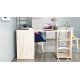 Стол-тумба трансформер Смарт 4/1 с этажеркой Ferrum-decor 1430x1450x500 Черный металл ДСП Дуб Сан-Марино 16 мм (FRD-105124) - фото 2