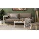 Стіл журнальний приставний Террі Комбо Ferrum-decor 345x662x440 Білий метал ДСП Дуб Сан-Марино 16 мм (FRD-105144) - фото 8