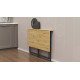 Стіл розкладний Моріс Ferrum-decor 75x100x60 Чорний метал ДСП Дуб Артизан 16 мм (FRD-104674) - фото 2