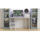 Стол письменный Кевин Ferrum-decor 75x100x60 Белый металл ДСП Бетон 16 мм (FRD-106544) - фото 3