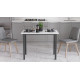 Стіл універсальний Knap Ferrum-decor 75x140x60 Чорний метал ДСП Білий 16 мм (FRD-106354) - фото 2