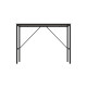 Стол письменный Line Тайм Ferrum-decor 75x100x50 Черный металл ДСП Белое 16 мм (FRD-104864) - фото 3