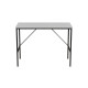 Стол письменный Line Тайм Ferrum-decor 75x100x50 Черный металл ДСП Белое 16 мм (FRD-104864) - фото 2