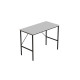 Стол письменный Line Тайм Ferrum-decor 75x100x50 Черный металл ДСП Белое 16 мм (FRD-104864) - фото 4