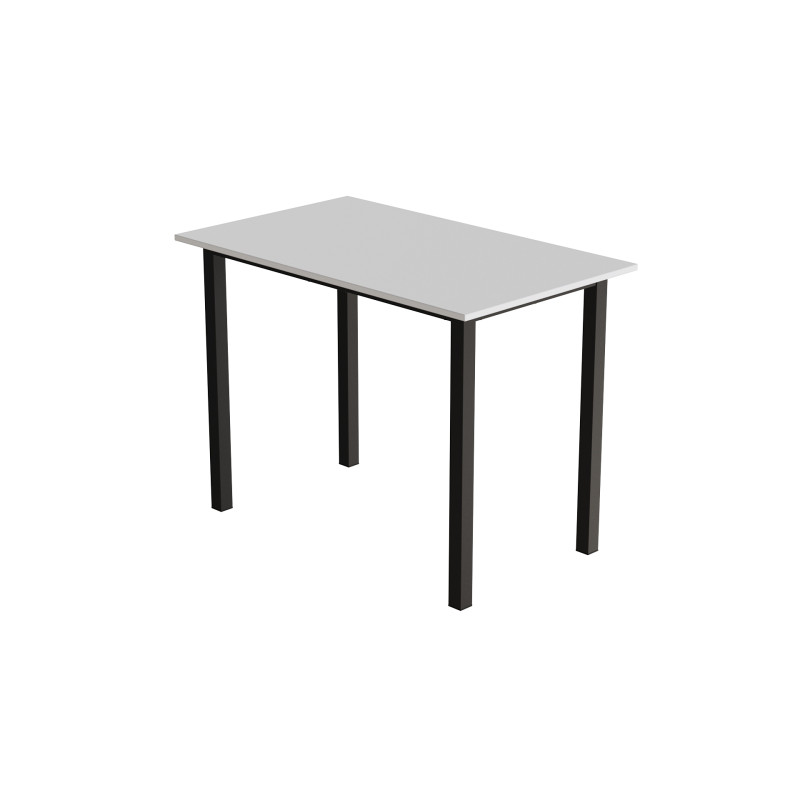 Стіл універсальний Knap Ferrum-decor 75x140x60 Чорний метал ДСП Білий 16 мм (FRD-106354)
