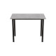 Стол универсальный Knap Ferrum-decor 75x100x60 Черный металл ДСП Бетон 16 мм (FRD-106344) - фото 7
