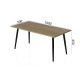 Стол журнальный Монтана Ferrum-decor 45x100x50 Черный металл ДСП Дуб Сонома 16 мм (FRD-106714) - фото 6