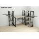 Етажерка 4/34 Ferrum-decor Серії Конект 120x34x28 чорний ДСП Дуб Сонома 16мм (FRD-104274) - фото 10