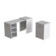 Стол-тумба трансформер Смарт 1/2 Ferrum-decor 750x1450x600 ДСП Белое 16 мм (FRD-105074) - фото 8