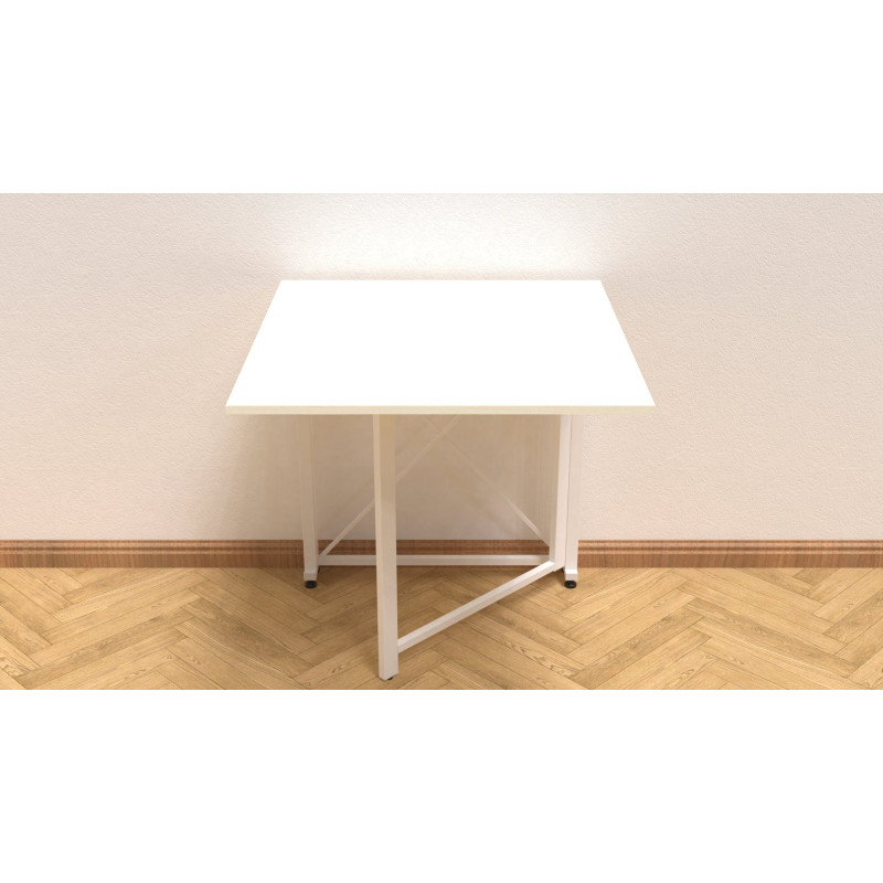 Стіл-книга трансформер Оріон 1 Ferrum-decor 750x810x730 Білий метал ДСП Біле 16 мм (FRD-104604)