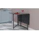 Стіл трансформер книжка Вуді Ferrum-decor 75x130x90 Чорний метал ДСП Сосна Кембра 16 мм (FRD-106744) - фото 2