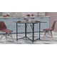 Стіл трансформер книжка Вуді Ferrum-decor 75x130x90 Чорний метал ДСП Сосна Кембра 16 мм (FRD-106744) - фото 3