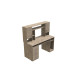 Стол компьютерный Анжело Ferrum-decor 1400x1422x600 ДСП Дуб Сан-Марино 16 мм (FRD-104705) - фото 2