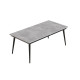 Стол трансформер журнальный Dandi Small Ferrum-decor 45x120(160)x60 Черный металл ДСП Бетон 16 мм (FRD-106785) - фото 4