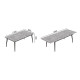 Стол трансформер журнальный Dandi Small Ferrum-decor 45x120(160)x60 Черный металл ДСП Бетон 16 мм (FRD-106785) - фото 5