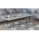 Стол трансформер журнальный Dandi Small Ferrum-decor 45x120(160)x60 Черный металл ДСП Бетон 16 мм (FRD-106785) - фото 9