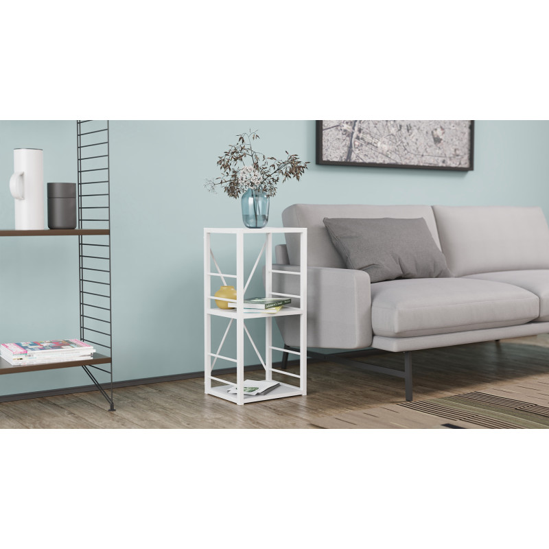 Етажерка 3/34 Ferrum-decor Серії Конект 73x34x28 білий ДСП Біле 16мм (FRD-104295)