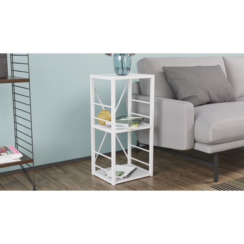 Етажерка 3/34 Ferrum-decor Серії Конект 73x34x28 білий ДСП Біле 16мм (FRD-104295)