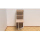 Стол книжка с этажеркой Практик 2 Ferrum-decor 1555x640x990 Белый металл ДСП Дуб Сонома 16мм (FRD-104635) - фото 4